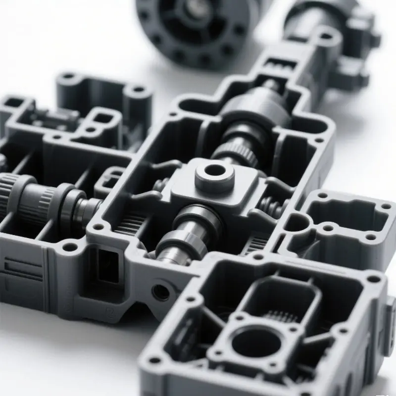 Injection molded component example