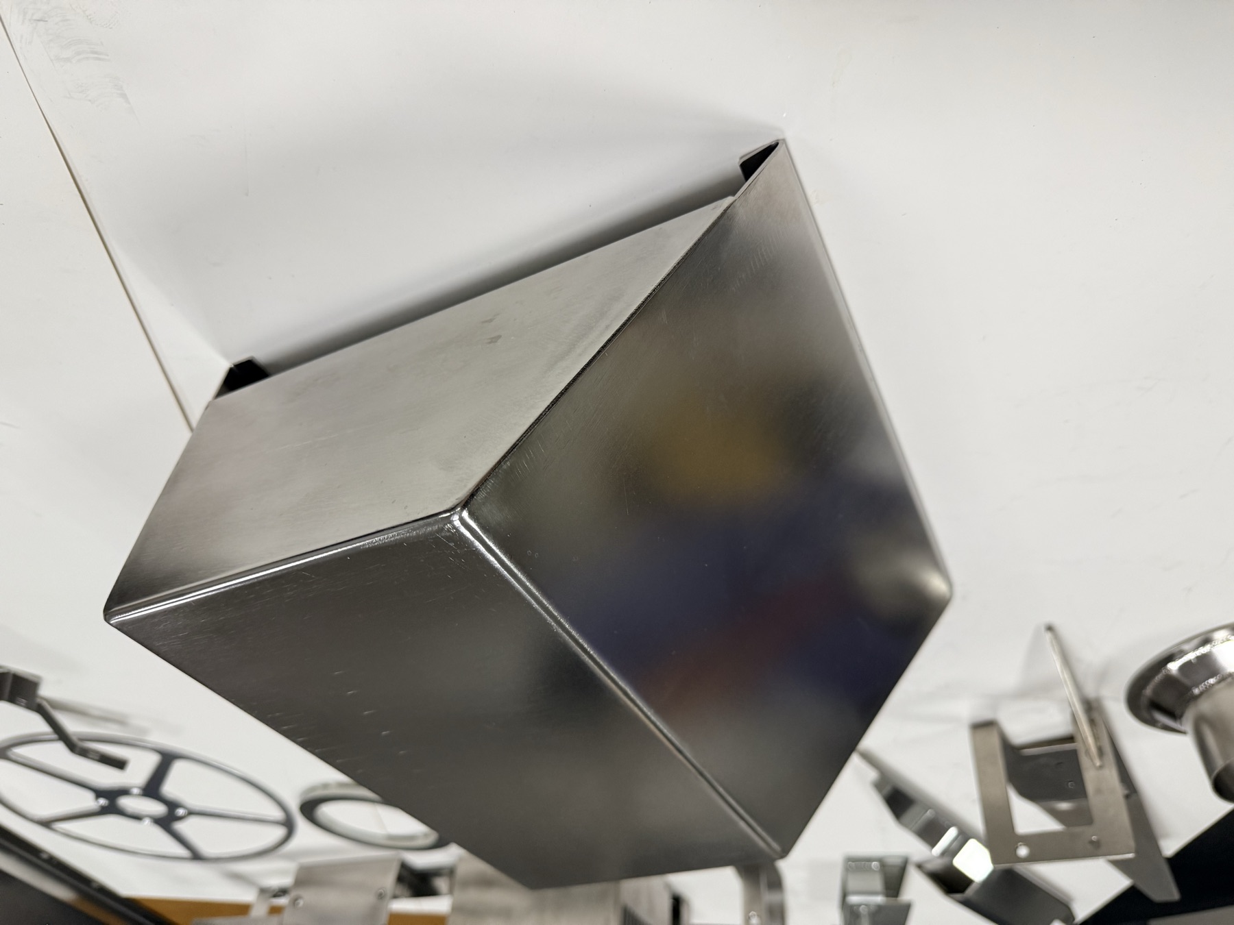 Formed brushed metal cover