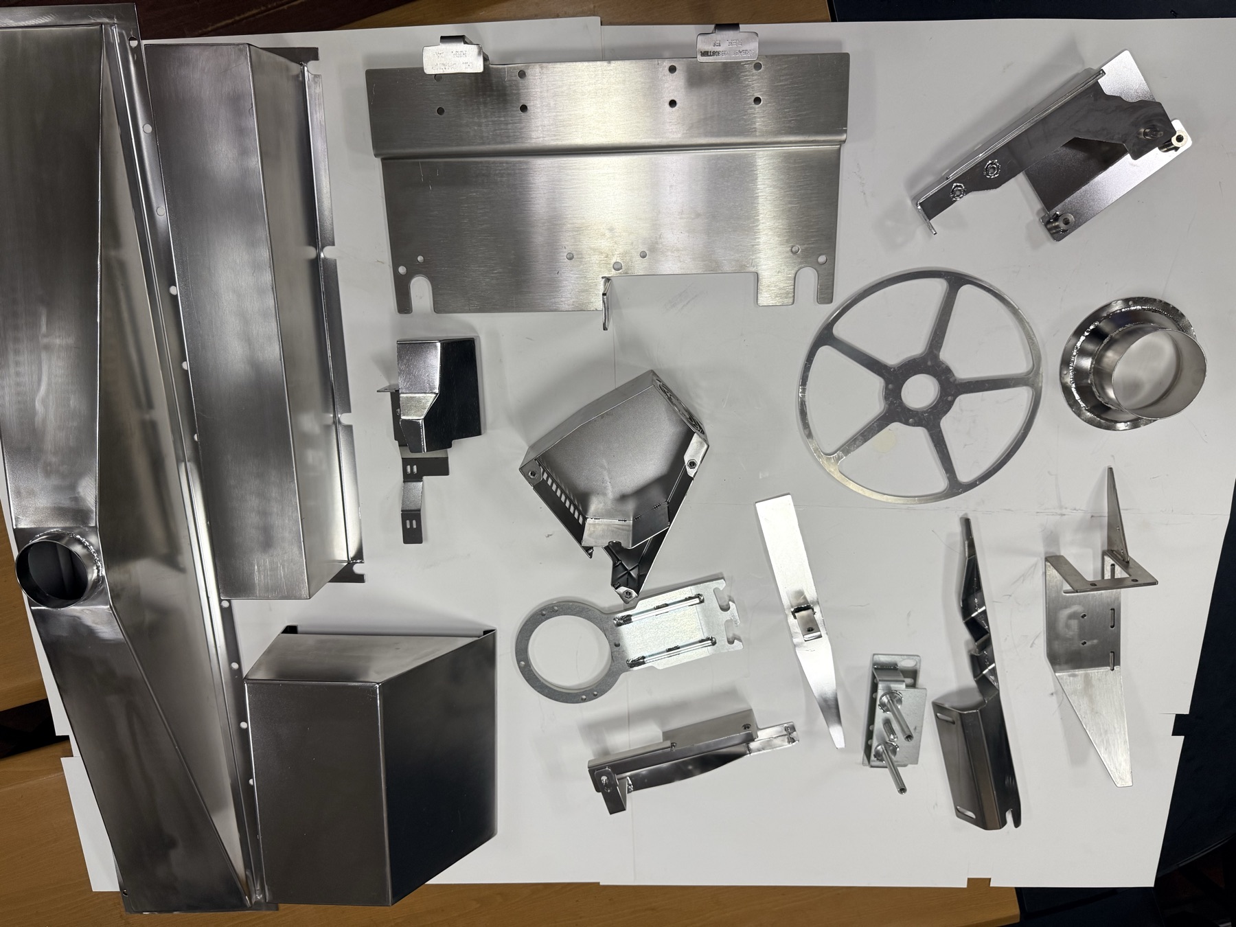 Range of fabricated sheet metal products